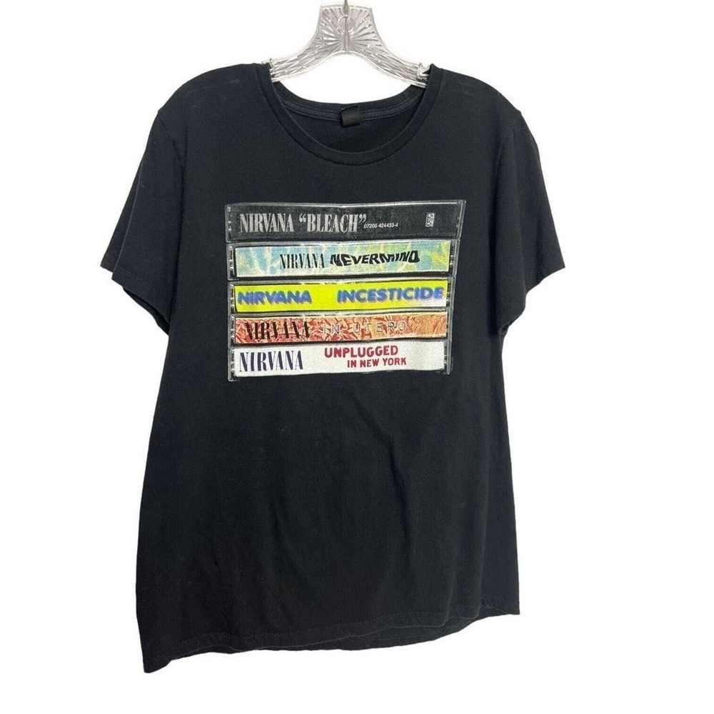 Nirvana Shirt Black Graphic Band Tee